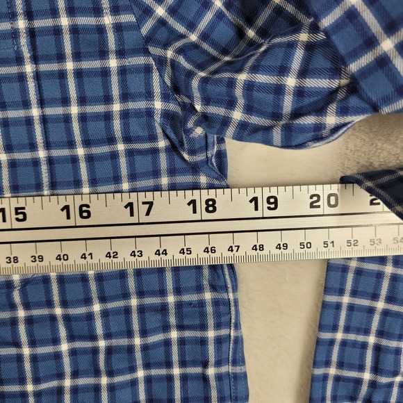 Brooks Brothers Button Down Shirt Men's Small Blue Check Supima Cotton Slim NWT - Picture 2 of 8